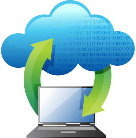 laptops transferring to cloud